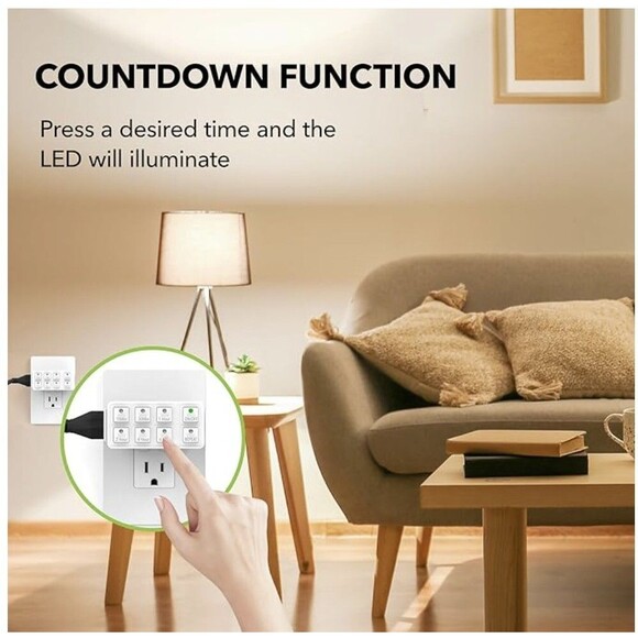 3 PACK Stanley 3-prong Grounded Digital Countdown Timers w/Repeat function - Picture 4 of 5